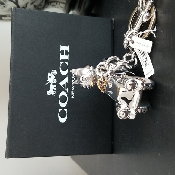 RARE COACH FELIX THE CAT BAG CHARM, KEYCHAIN NWT - Picture 12 of 12
